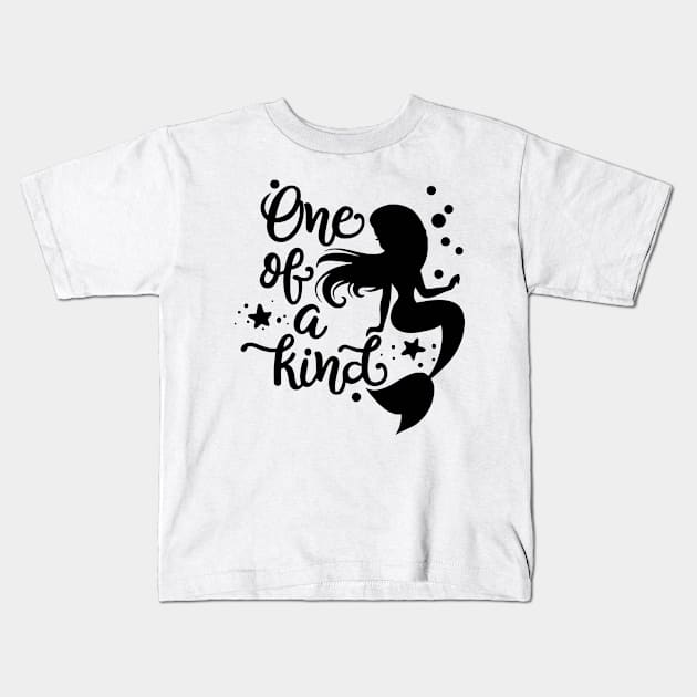 Mermaid One of a Kind Kids T-Shirt by wolulas